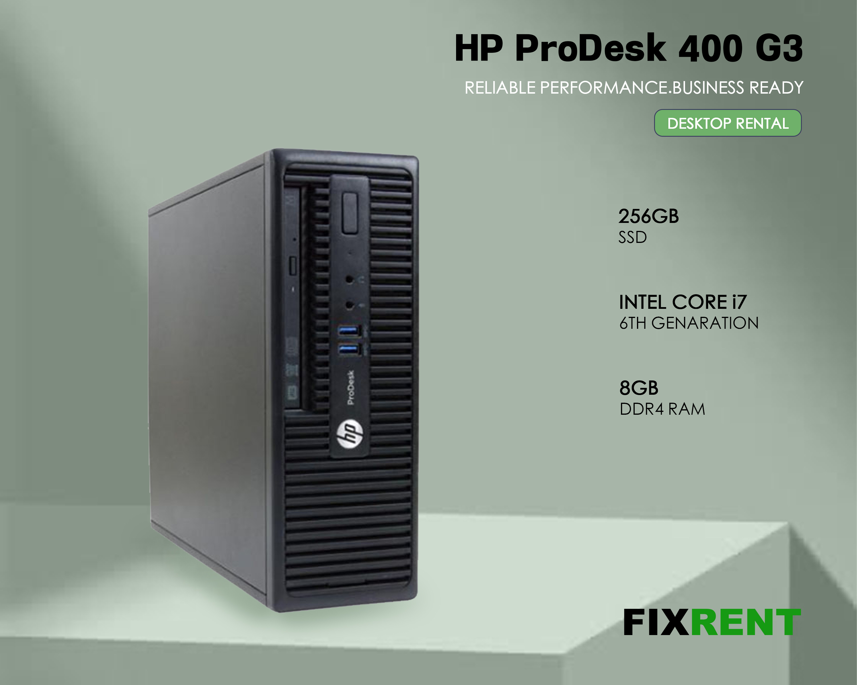 HP 400 G3 Desktop I7